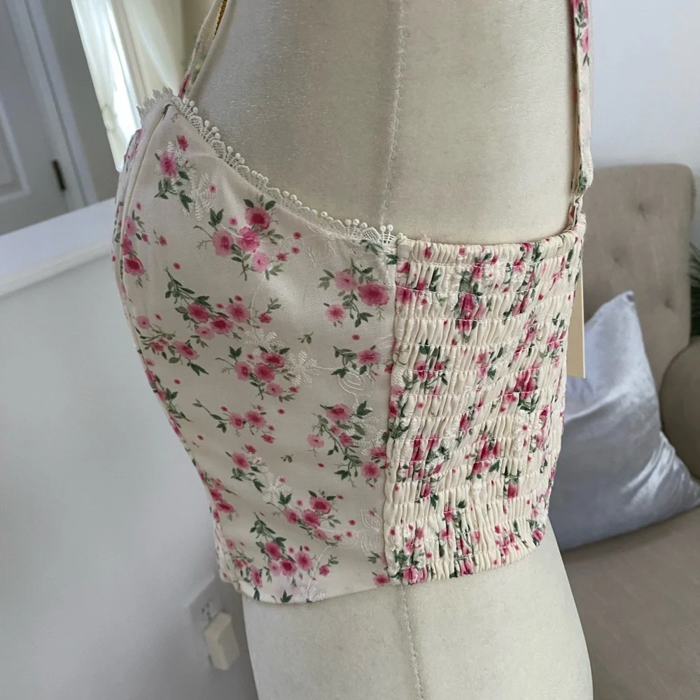 Floral Corset Top - Picture 3 of 13